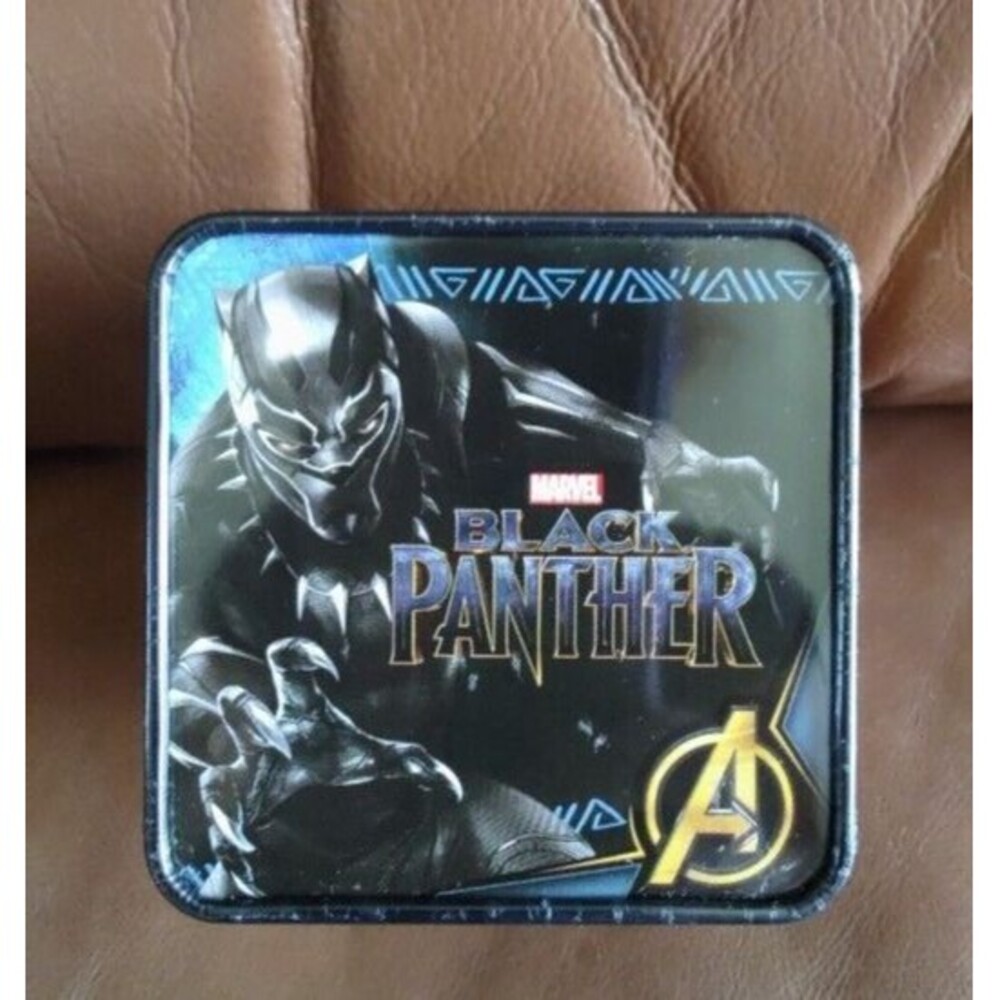 New in Box Kids Boys Marvel Black Panther Flashing Cover LCD Watch BMP 4009